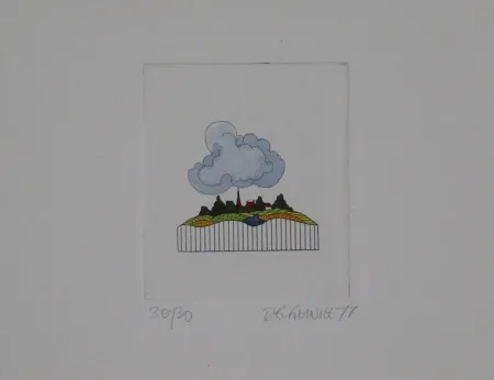 Etching And Aquatint Franke - Landschaft / Landscape