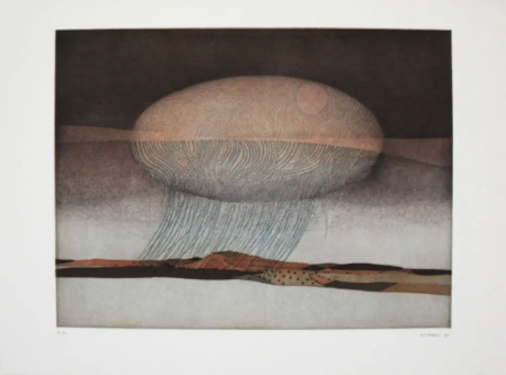Etching And Aquatint Franke - Untitled