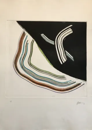 Etching And Aquatint Frattini - Untitled 