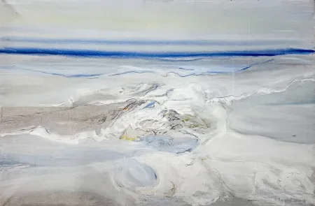 No Technical Frattini - Vittore Frattini (1937) - Sopra le nuvole - Oil on Canvas - 1970