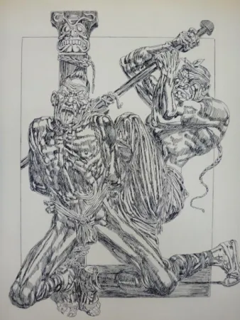 Etching Freida - Eaux-fortes pour Le jardin des supplices