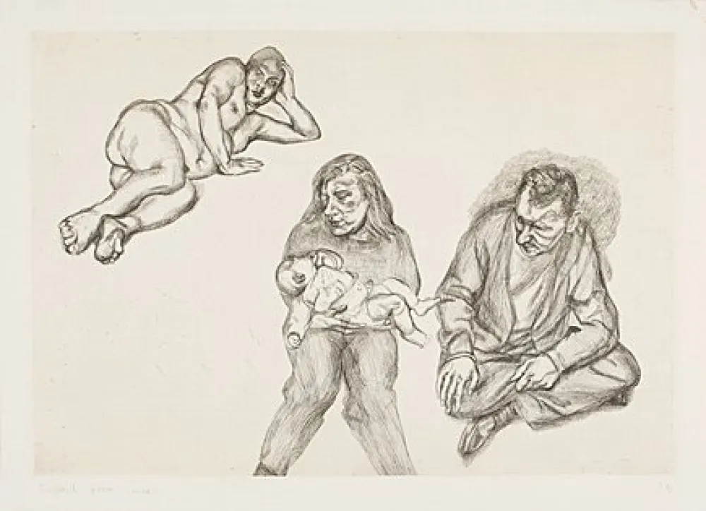 Etching Freud - Four Figures (Vier Figuren)