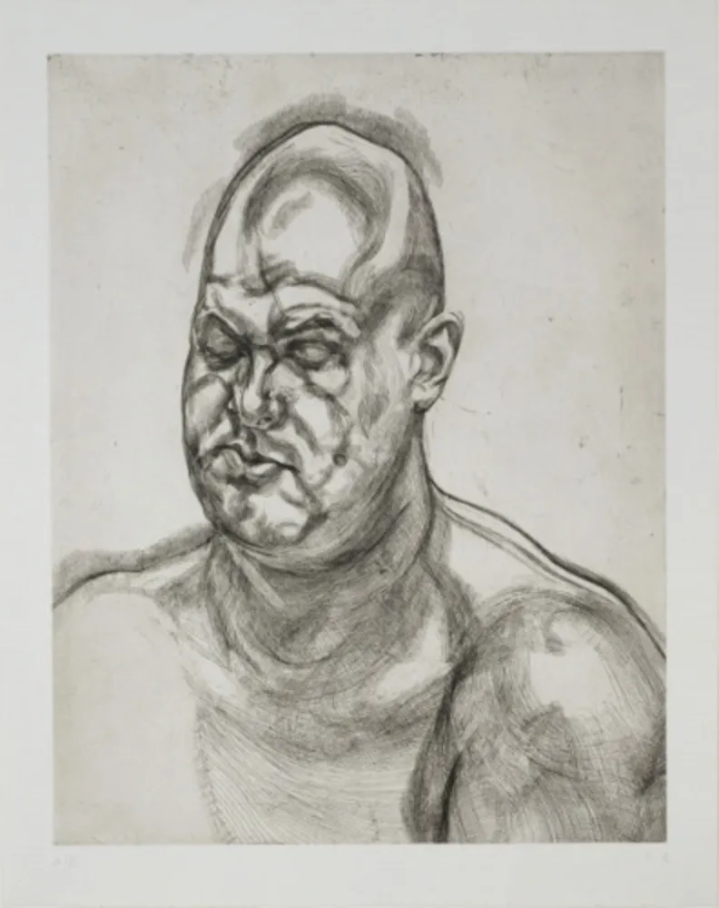 Etching Freud - Large Head