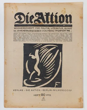 Woodcut Freundlich - Ekstase (Die Aktion)