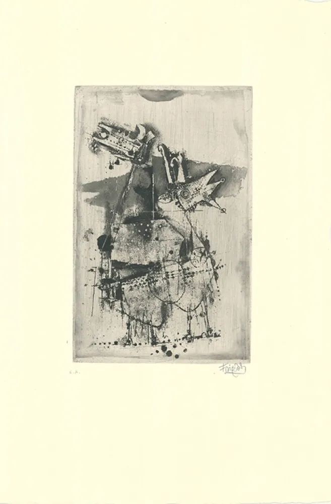 Etching And Aquatint Friedlaender - Chèvres