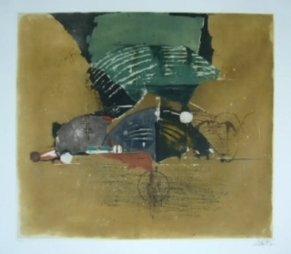 Lithograph Friedlaender - Composition 12