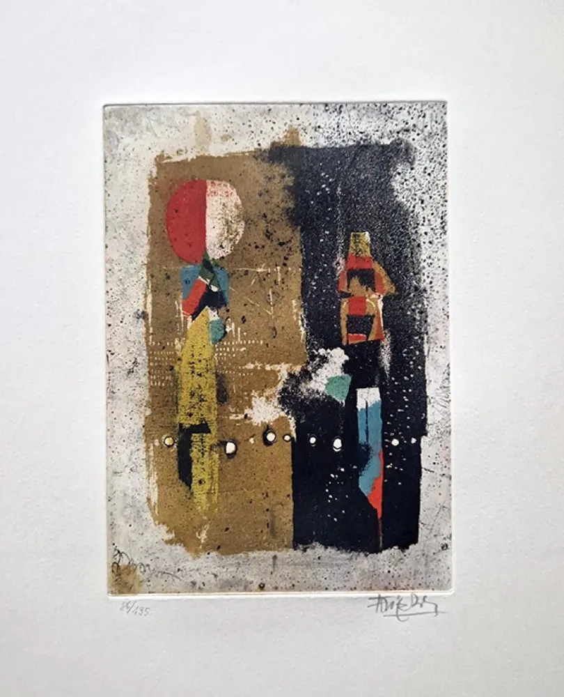 Engraving Friedlaender - Composition