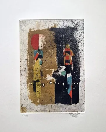 Engraving Friedlaender - Composition