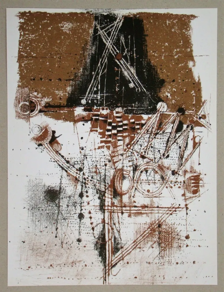 Lithograph Friedlaender - Les oiseaux