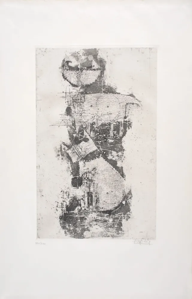 Engraving Friedlaender - Petit Bestiaire - Chèvre