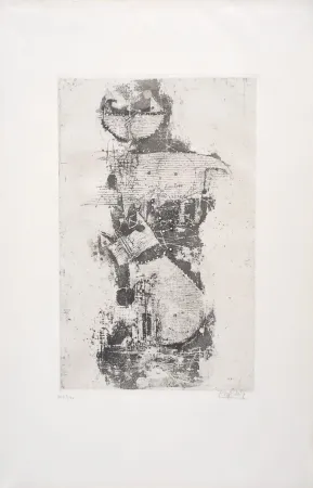 Engraving Friedlaender - Petit Bestiaire - Chèvre