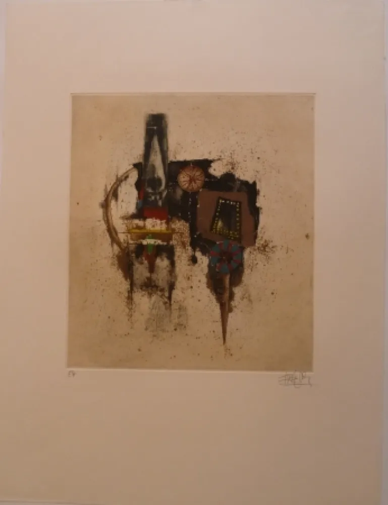 Etching Friedlaender - Prières de L'Aube V