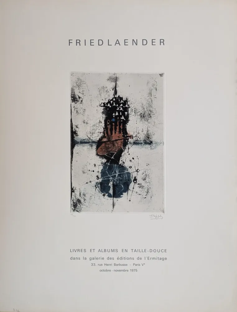Etching And Aquatint Friedlaender - Sans titre