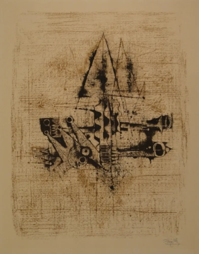 Lithograph Friedlaender - Untitled