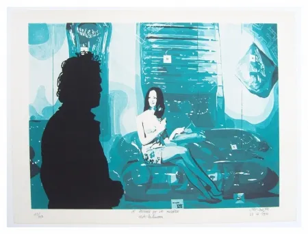 Lithograph Fromanger - Le peintre et le modèle