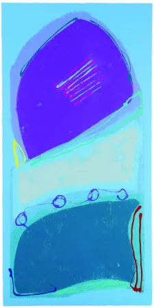 Screenprint Frost - Blue Rondo