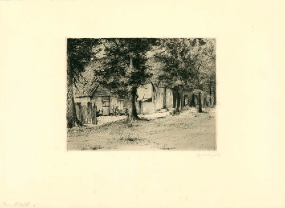 Etching Fuchs - Am Wall