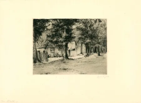 Etching Fuchs - Am Wall