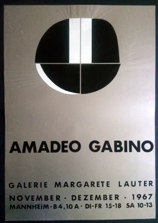 Poster Gabino - Amadeo Gabino - Galerie Margarete Lauter 1967