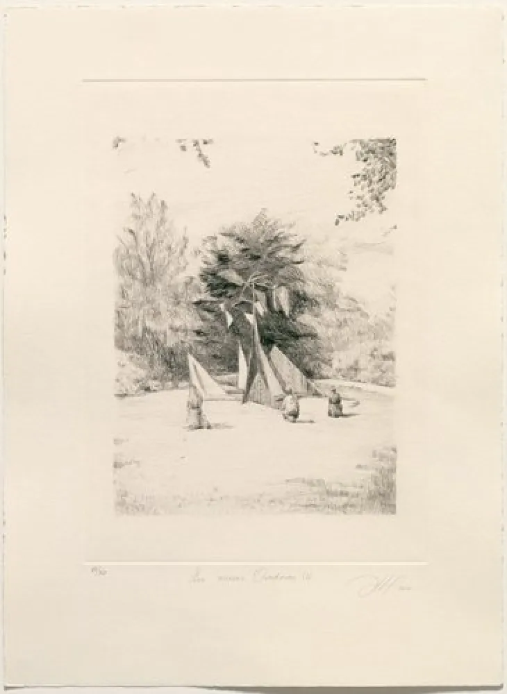 Drypoint Gamarra - Los nuevos Oradores III