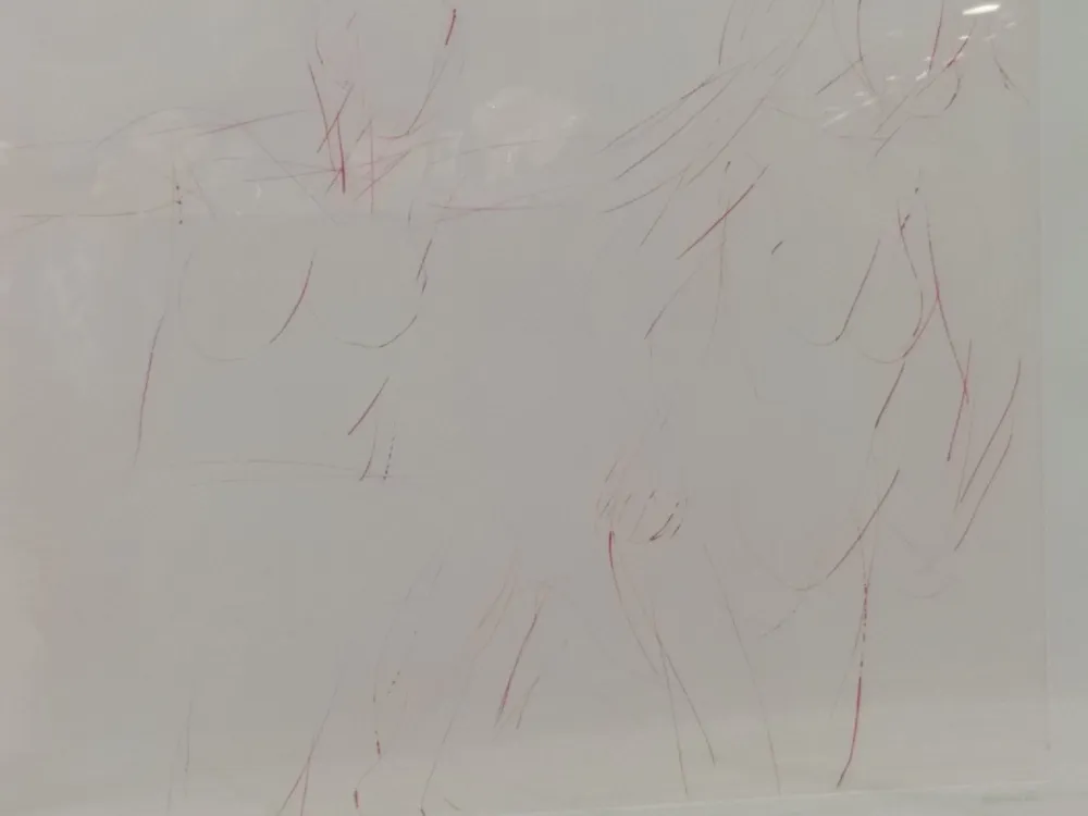 Lithograph Garache - 2 personates v