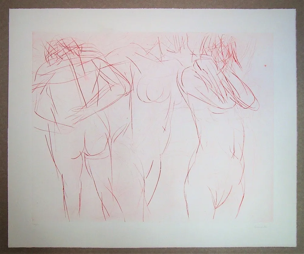 Engraving Garache - Trois actes