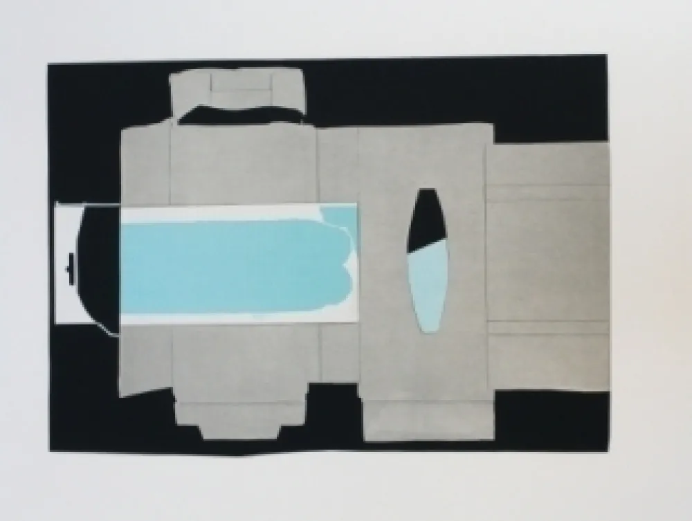 Lithograph Garcia Ponce - Composition 2