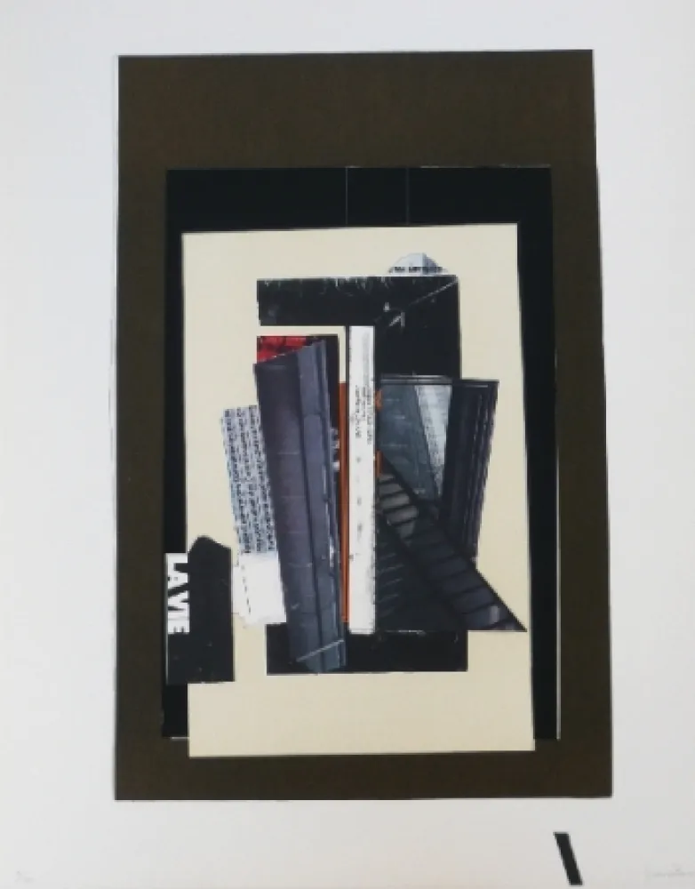 Lithograph Garcia Ponce - Composition 9