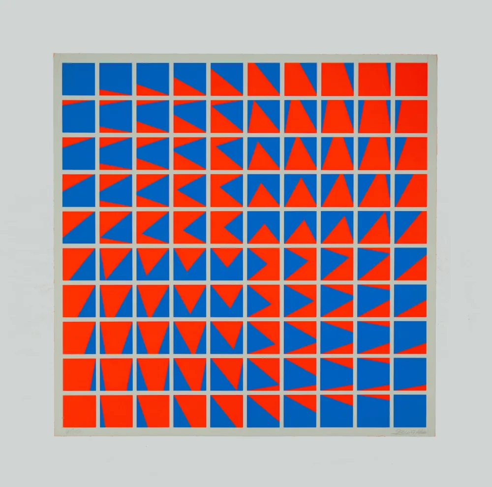 Screenprint Garcia-Rossi - Composition