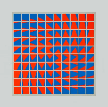 Screenprint Garcia-Rossi - Composition