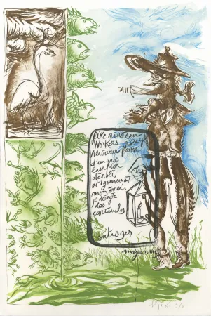 Lithograph Garouste - Anagramme