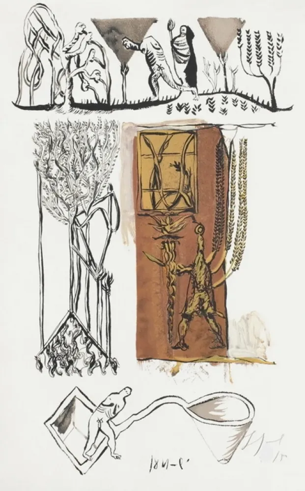 Lithograph Garouste - Sans titre 1