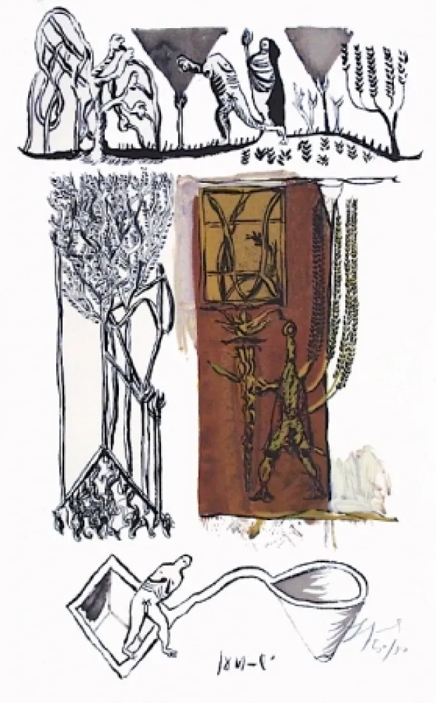 Lithograph Garouste - Sans titre