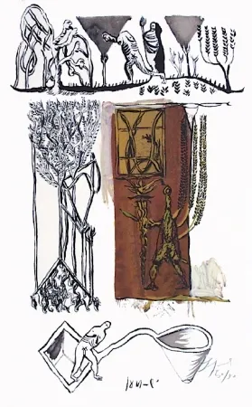 Lithograph Garouste - Sans titre