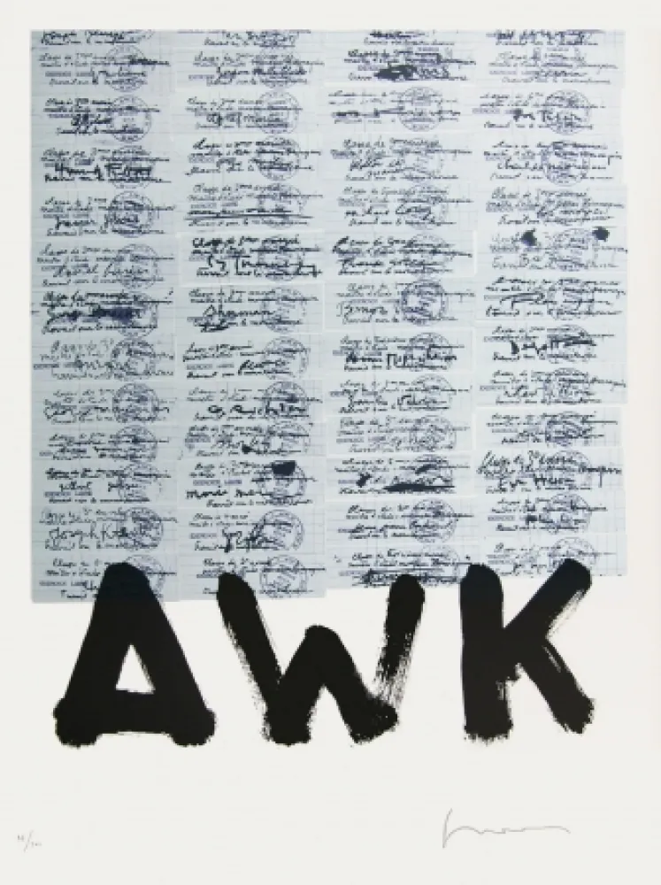 Lithograph Gasiorowski - AFF AVT N°1028