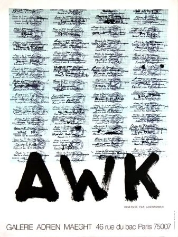 Lithograph Gasiorowski - Affiche 