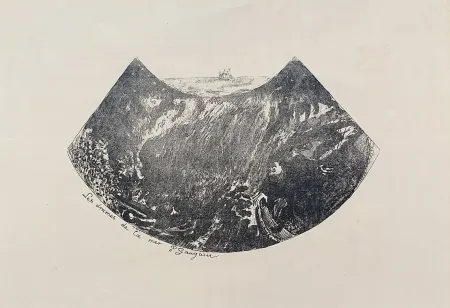 Lithograph Gauguin - Les drames de la mer 