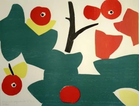 Woodcut Gehr - Äpfel