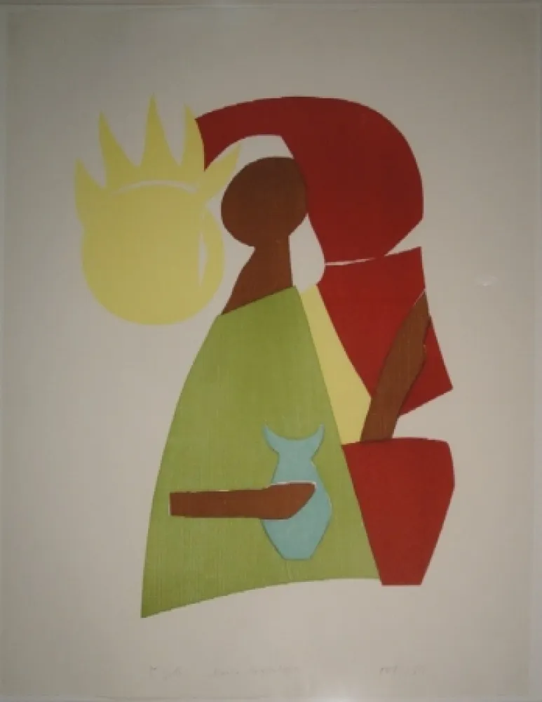 Woodcut Gehr - Maria Magdalena