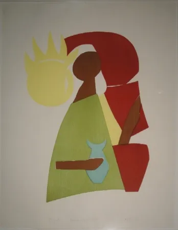 Woodcut Gehr - Maria Magdalena