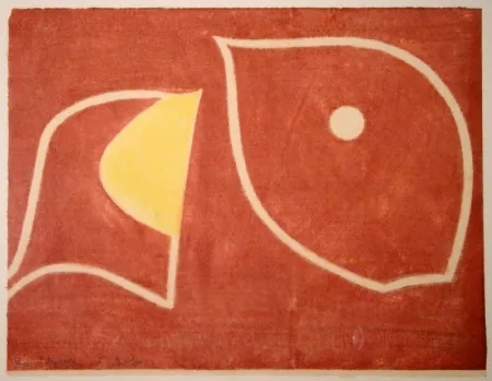 Woodcut Gehr - Moses vor brennendem Dornbusch II. 