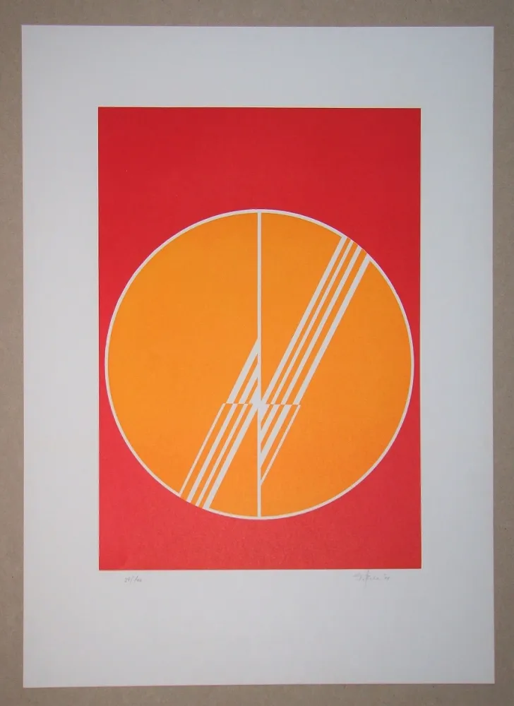 Linocut Geiler - Concrete-constructive Composition