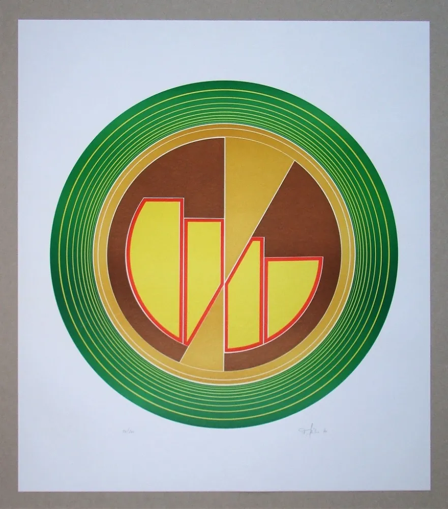 Linocut Geiler - Concrete-constructive Composition