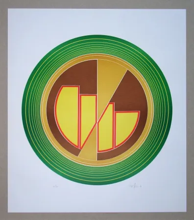 Linocut Geiler - Concrete-constructive Composition