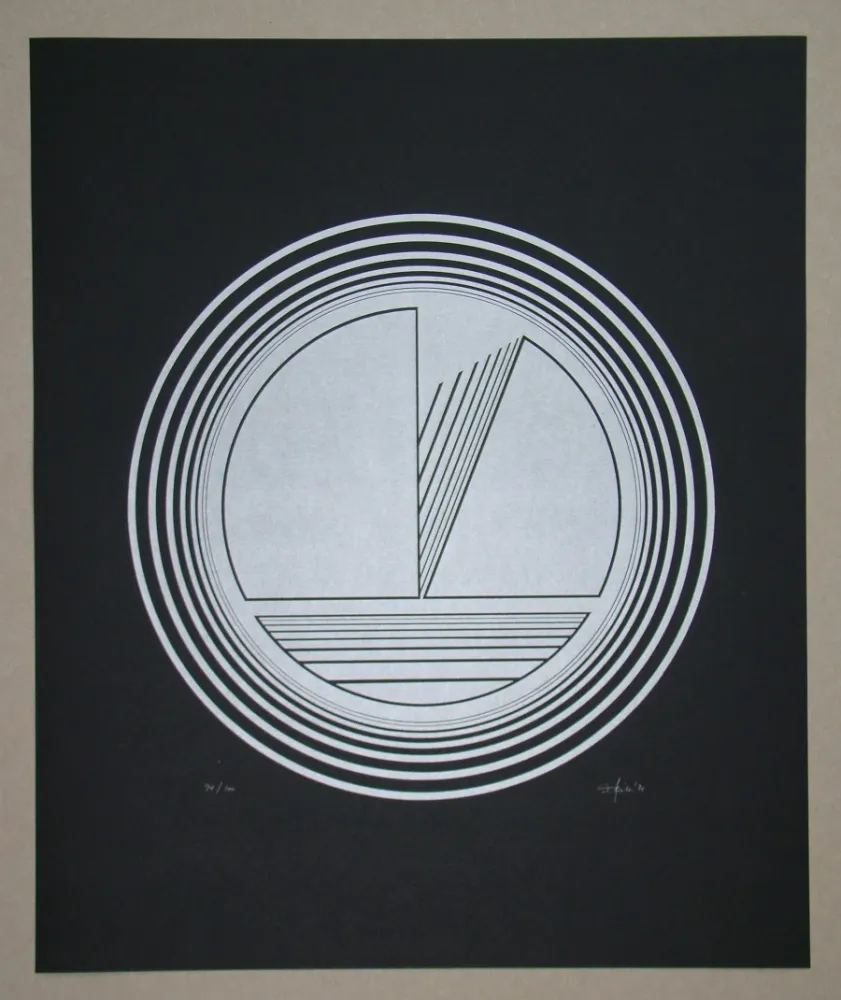 Linocut Geiler - Concrete-constructive Composition
