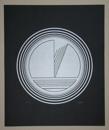 Linocut Geiler - Concrete-constructive Composition