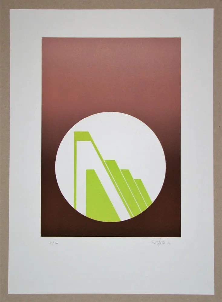 Linocut Geiler - Concrete-constructive Composition