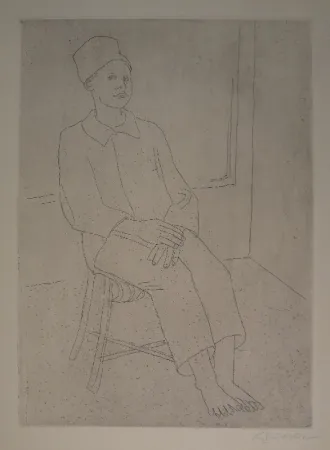 Etching Geiser - Daniel mit der Zuavenmütze