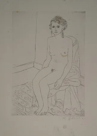 Etching Geiser - Sitzende