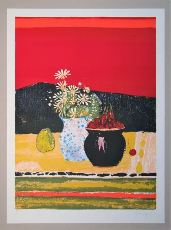 Lithograph Genis - Les Cerises